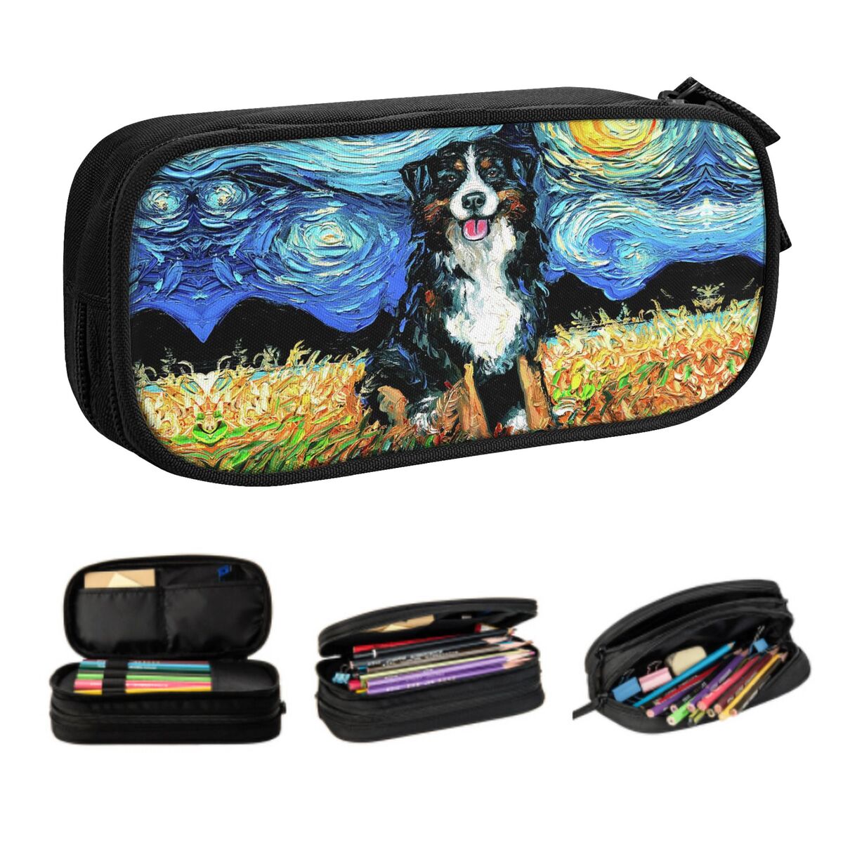 Pet X Supplies & Tack - Özel Yıldızlı Gece Bernese Dağ Köpeği
