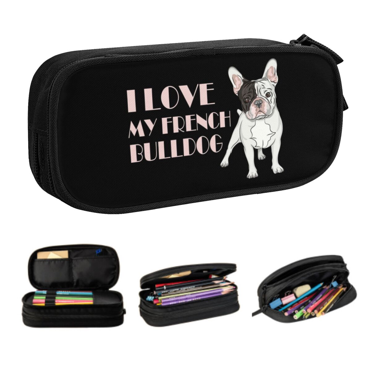 Pet X Supplies & Tack - Özel Fransız Bulldog Sevimli Kalem Kutusu