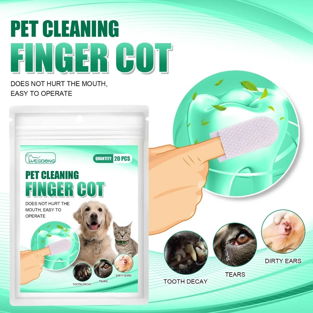 Pet Ear Cleaner - Tek Kullanımlık Evcil Hayvan Parmak Koruyucu
