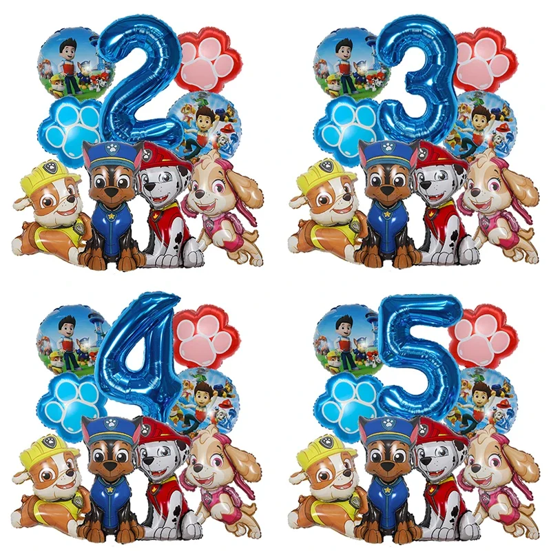 Pet Supplies In - 9 adet Karikatür Paw Patrol Folyo