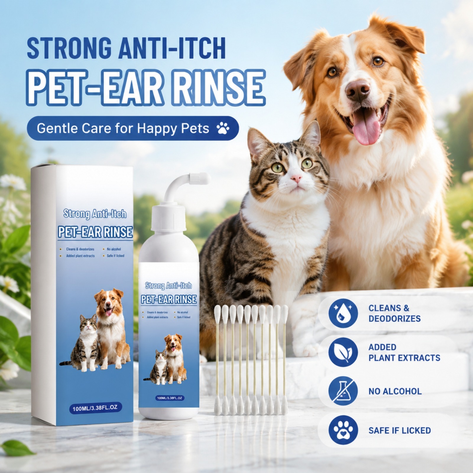 Pet Ear Cleaner - Evcil Hayvan Kulak Temizleyici Damlaları Köpek