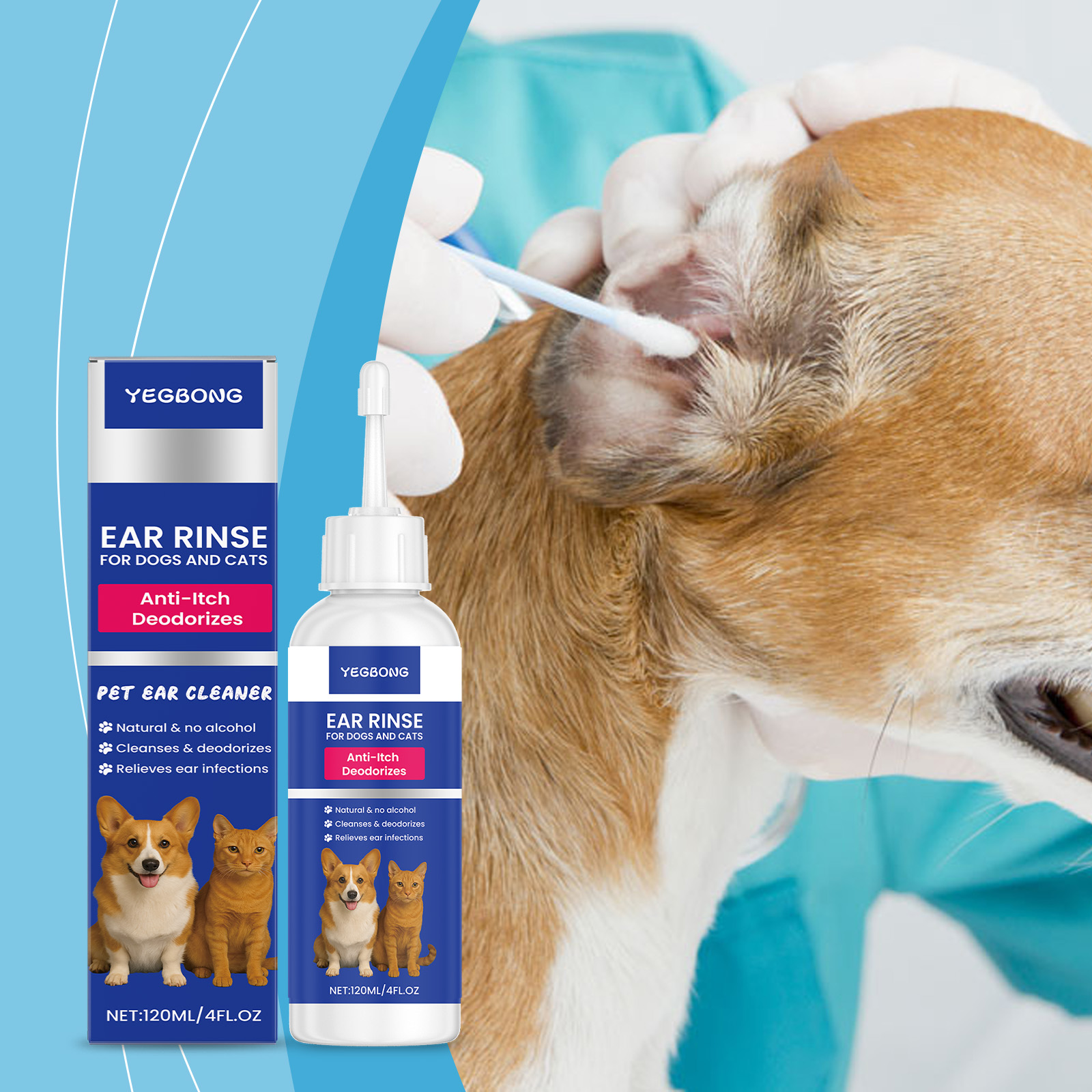 Köpekler ve Kediler İçin Kulak - Pet Ear Cleaner incelemesi ve fiyatı