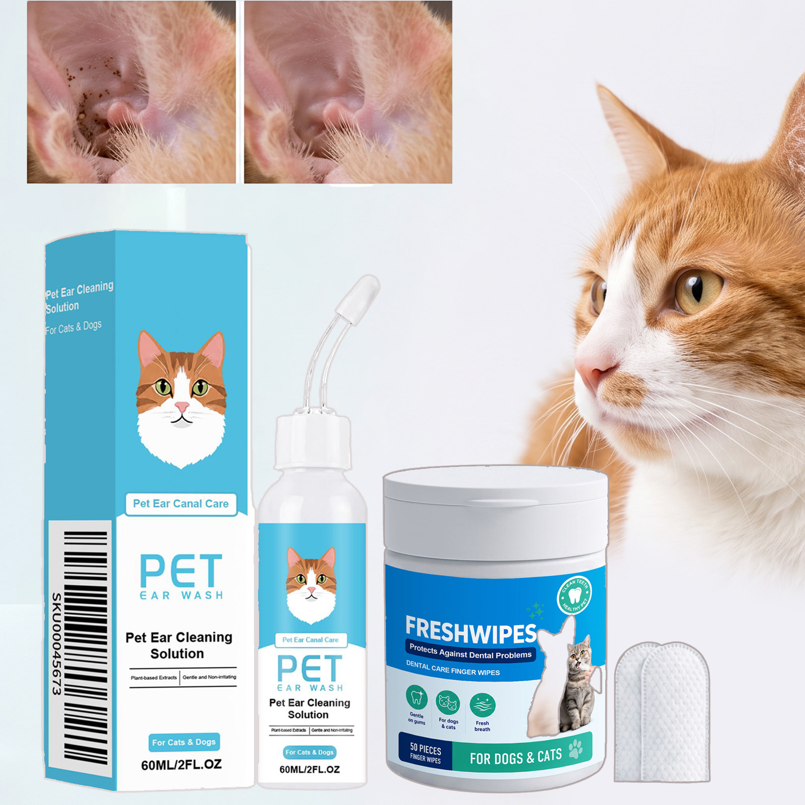 2 Adet Evcil Hayvan Doğal Kula - Pet Ear Cleaner incelemesi ve fiyatı