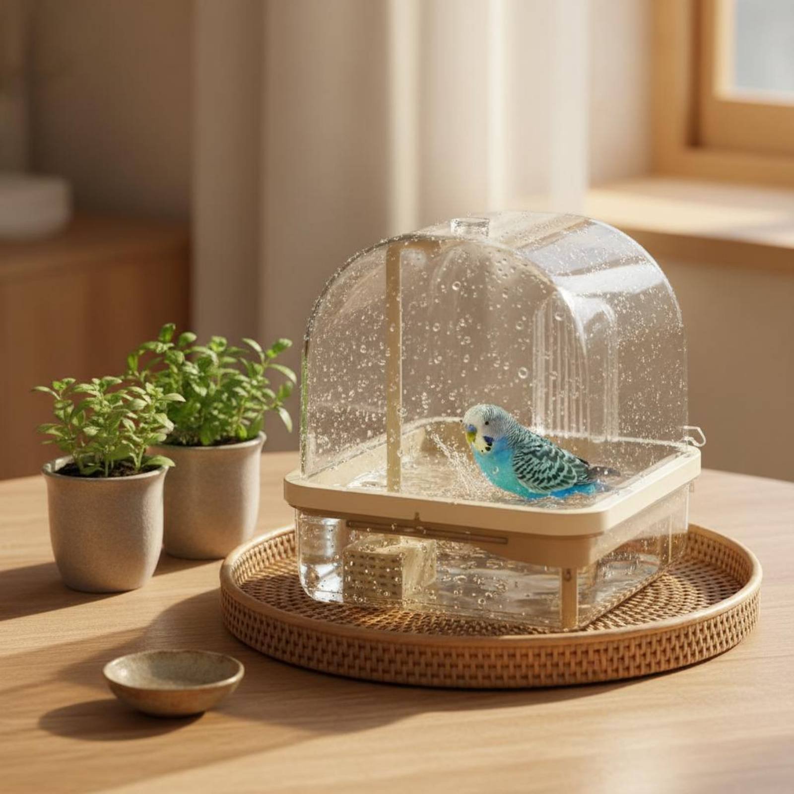 Asılı Kuş Duşu Şeffaf Panorami - Pet Supplies In incelemesi ve fiyatı